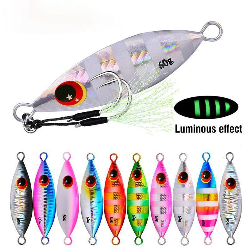 Fishing Lure Buzzbait - Metall Jig Löffel Köder 10-60g Angeln