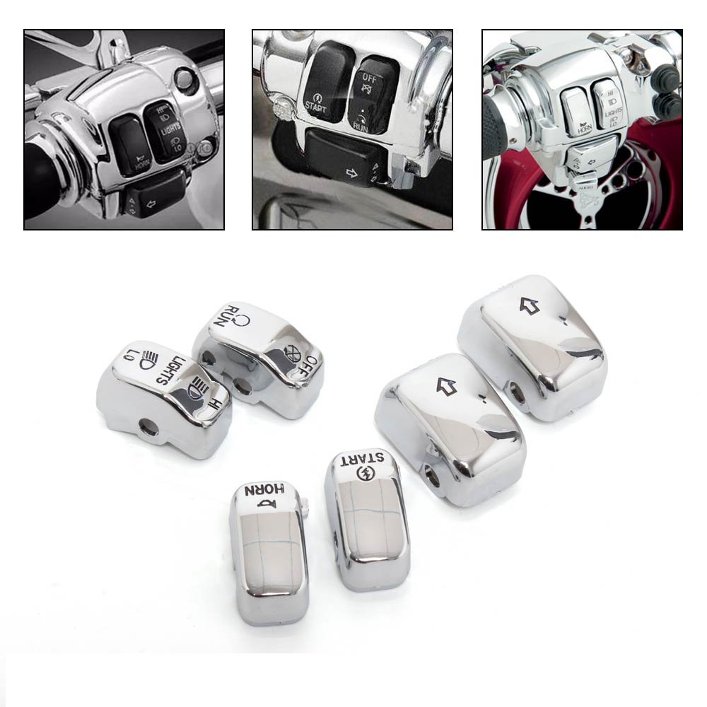 Abu Garcia Reel Revo - Chrome Motorrad Schalter Gehäuse Abdeckungen Control