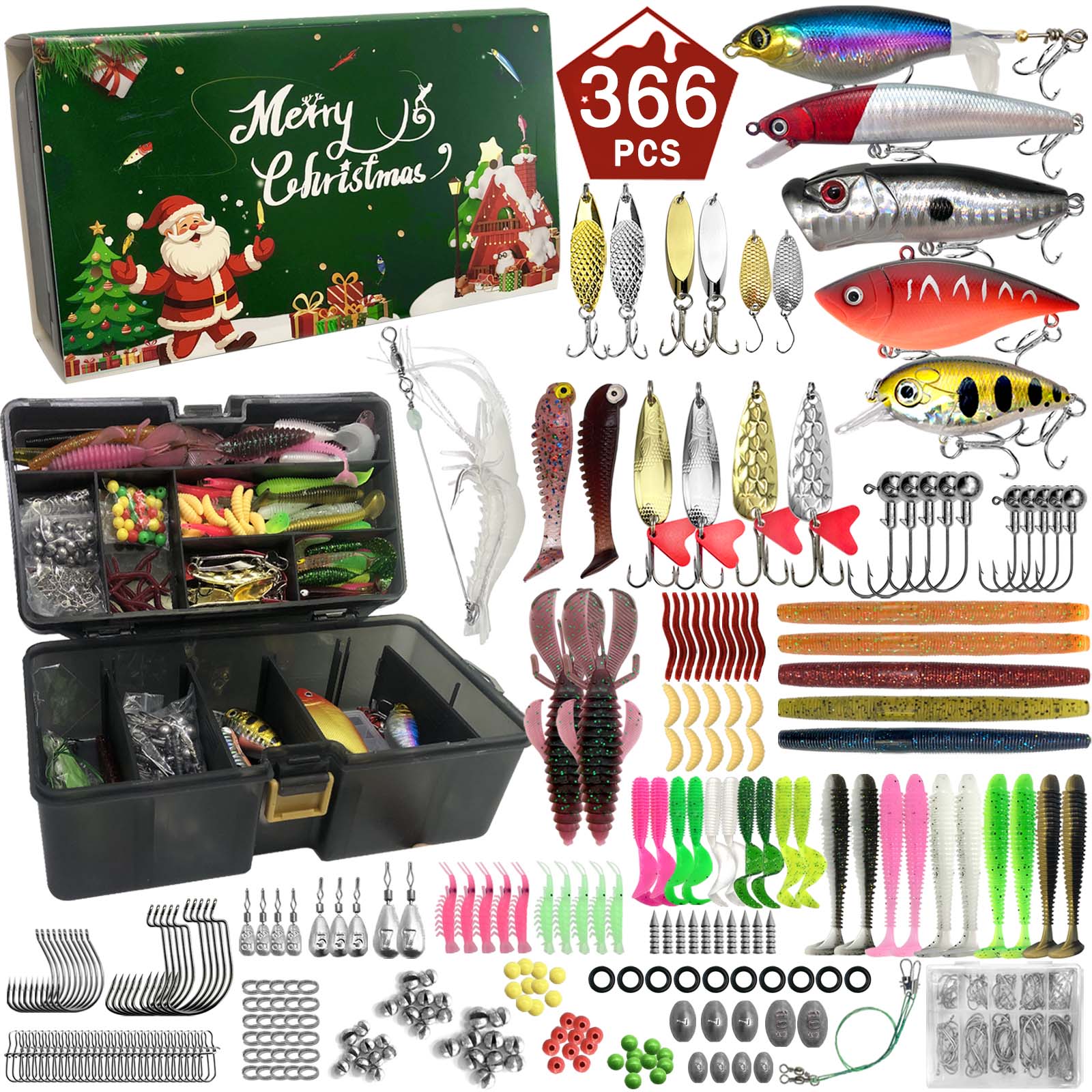 411/366/136/86-teiliges Weihna – Fishing Lure Jerkbait Bewertung und Preis