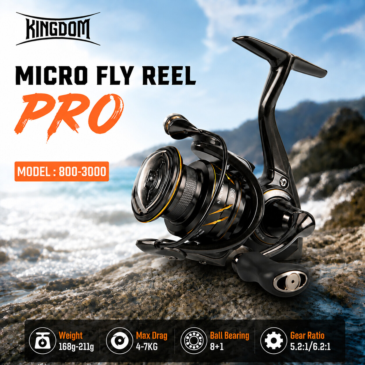Kingdom Micro Fly Pro Angelrol – Abu Garcia Reel Max Bewertung und Preis